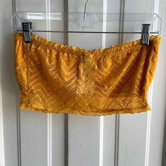 Forever 21 Bandeau Lace Bra Yellow NWT - Picture 6 of 10